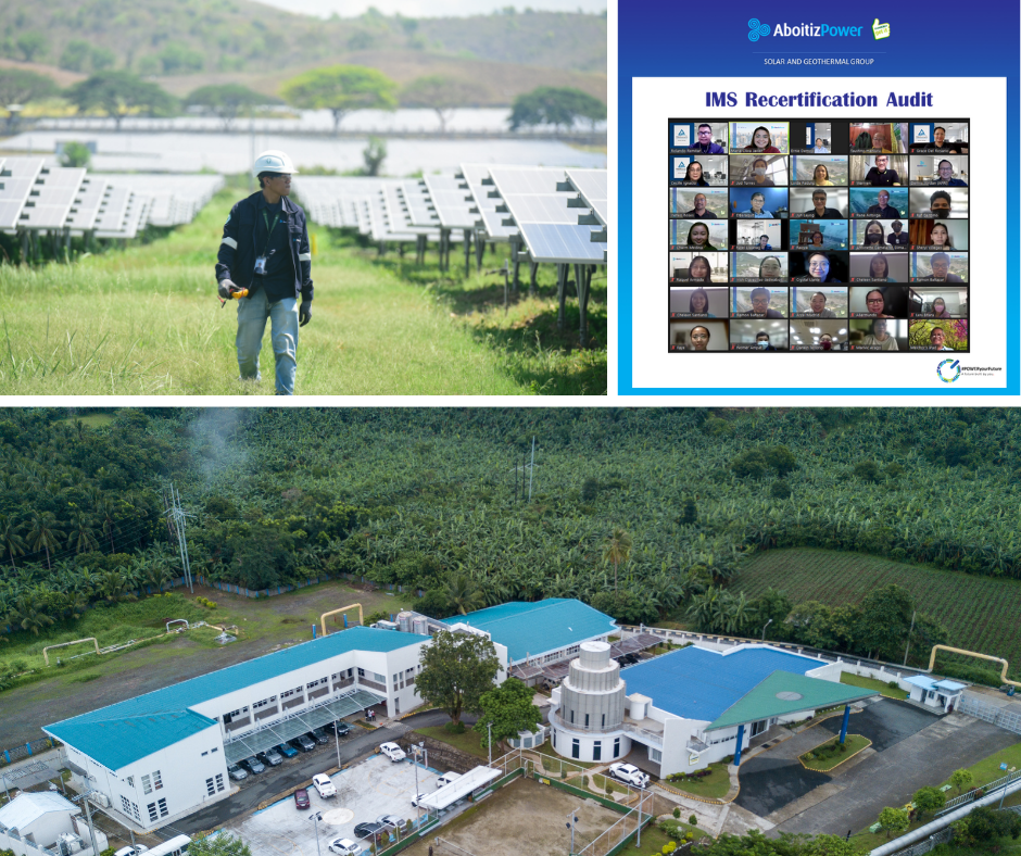 Aboitiz geo and solar units earn IMS certifications for 5th year in a row