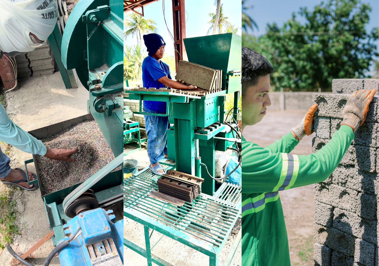 Plastic, fly ash upcycled into eco-bricks