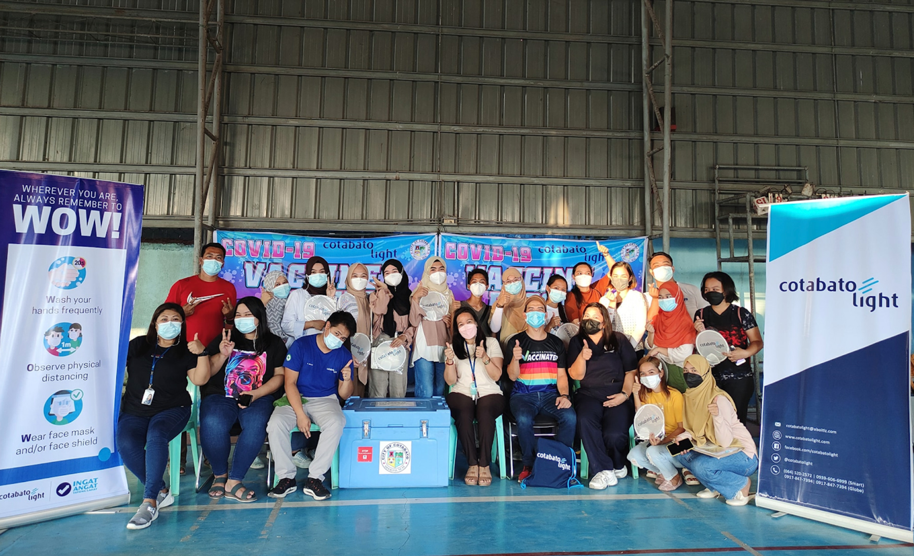Cotabato Light rolls out booster shots for its workforce, family, and partners 