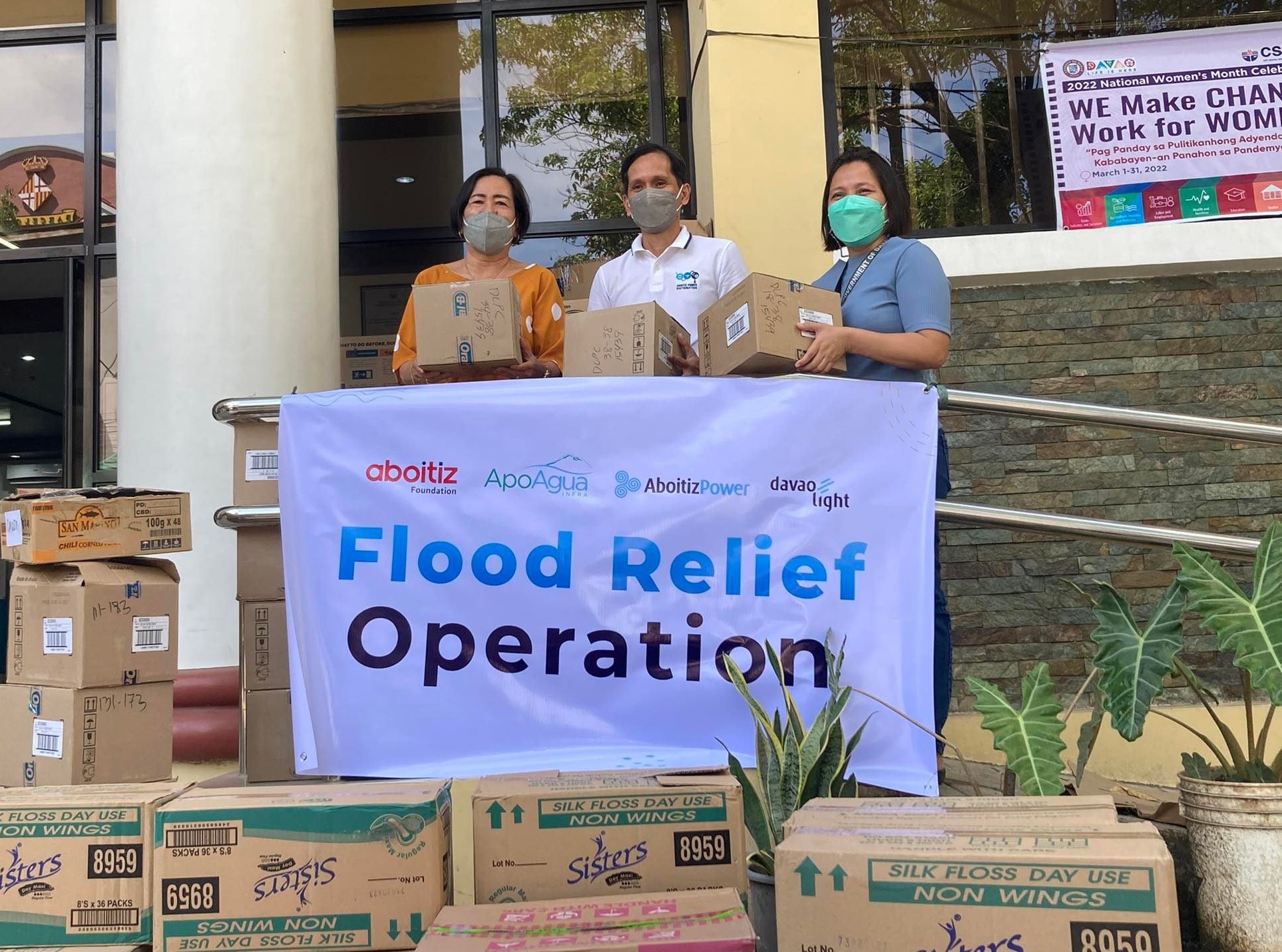 Aboitiz Group donates hygiene materials in response to recent flood in Davao City