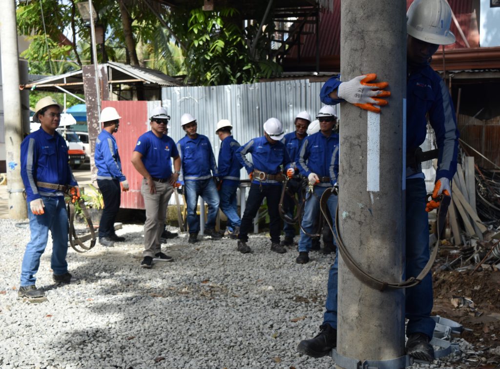 EnerZone engineers undergo basic lineman training