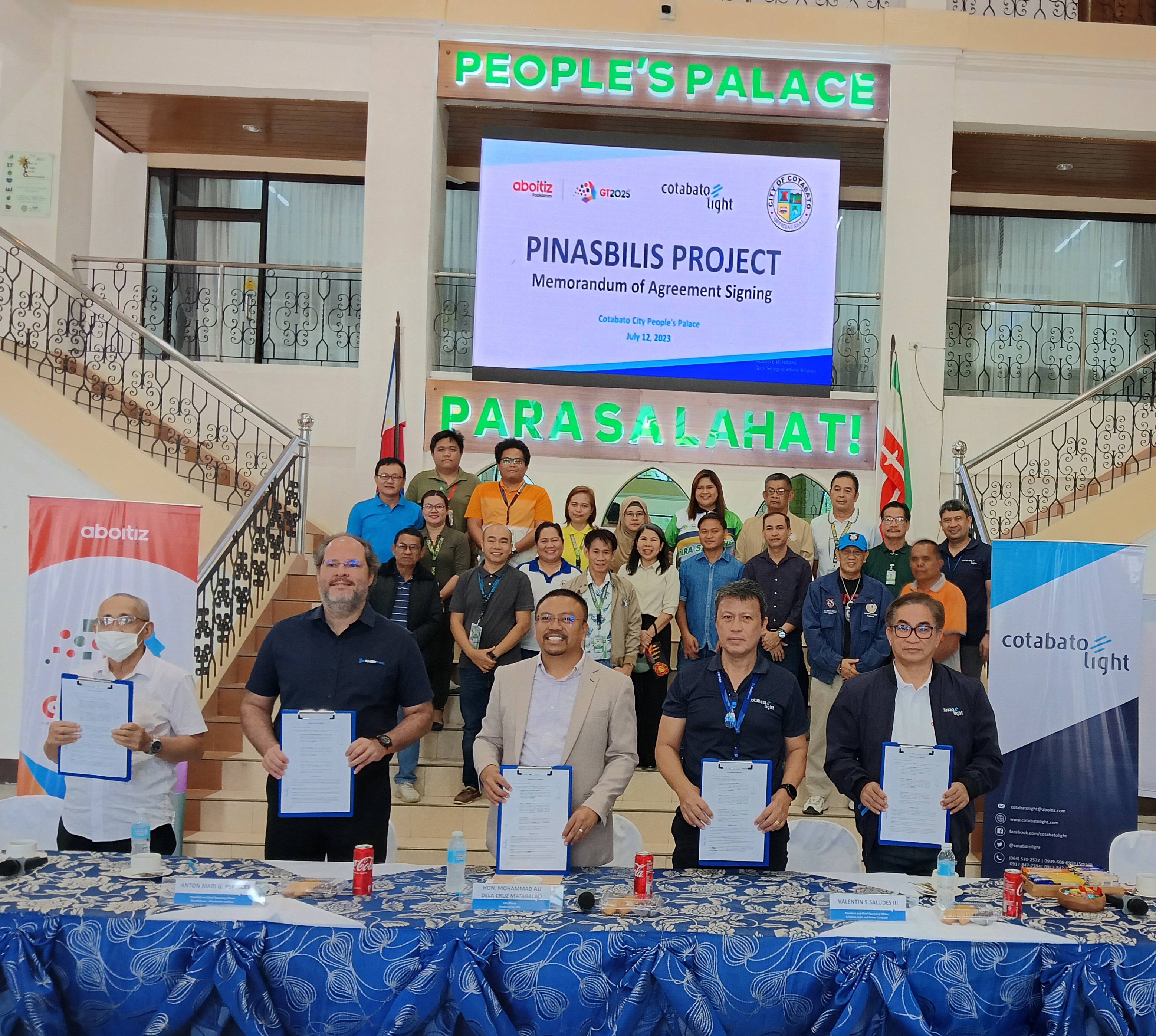 AboitizPower DU, Cotabato ink MOA on Pinas Bilis