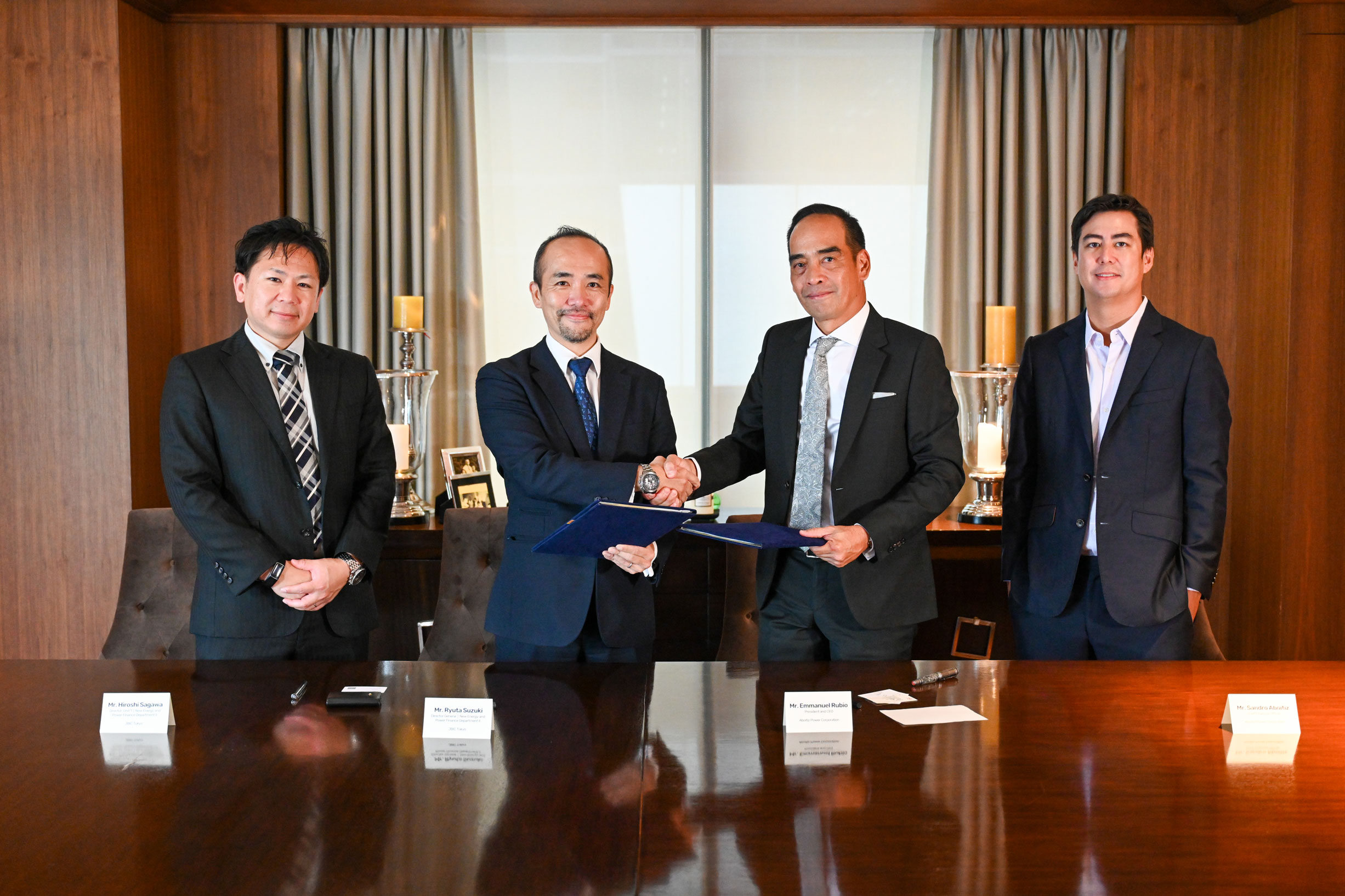 AboitizPower, JBIC strengthen cooperation in energy transition