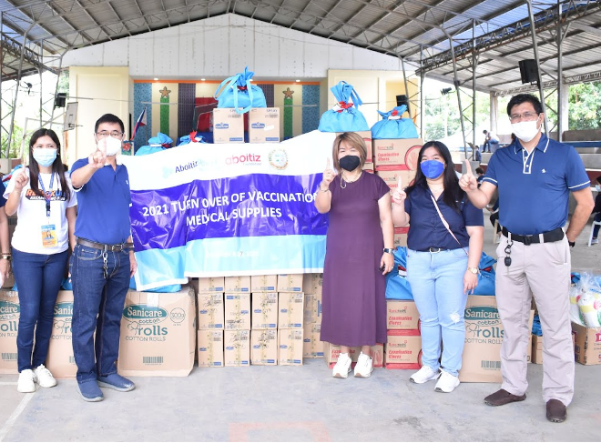 AboitizPower Oil Business Units donate Vaccination-related Supplies