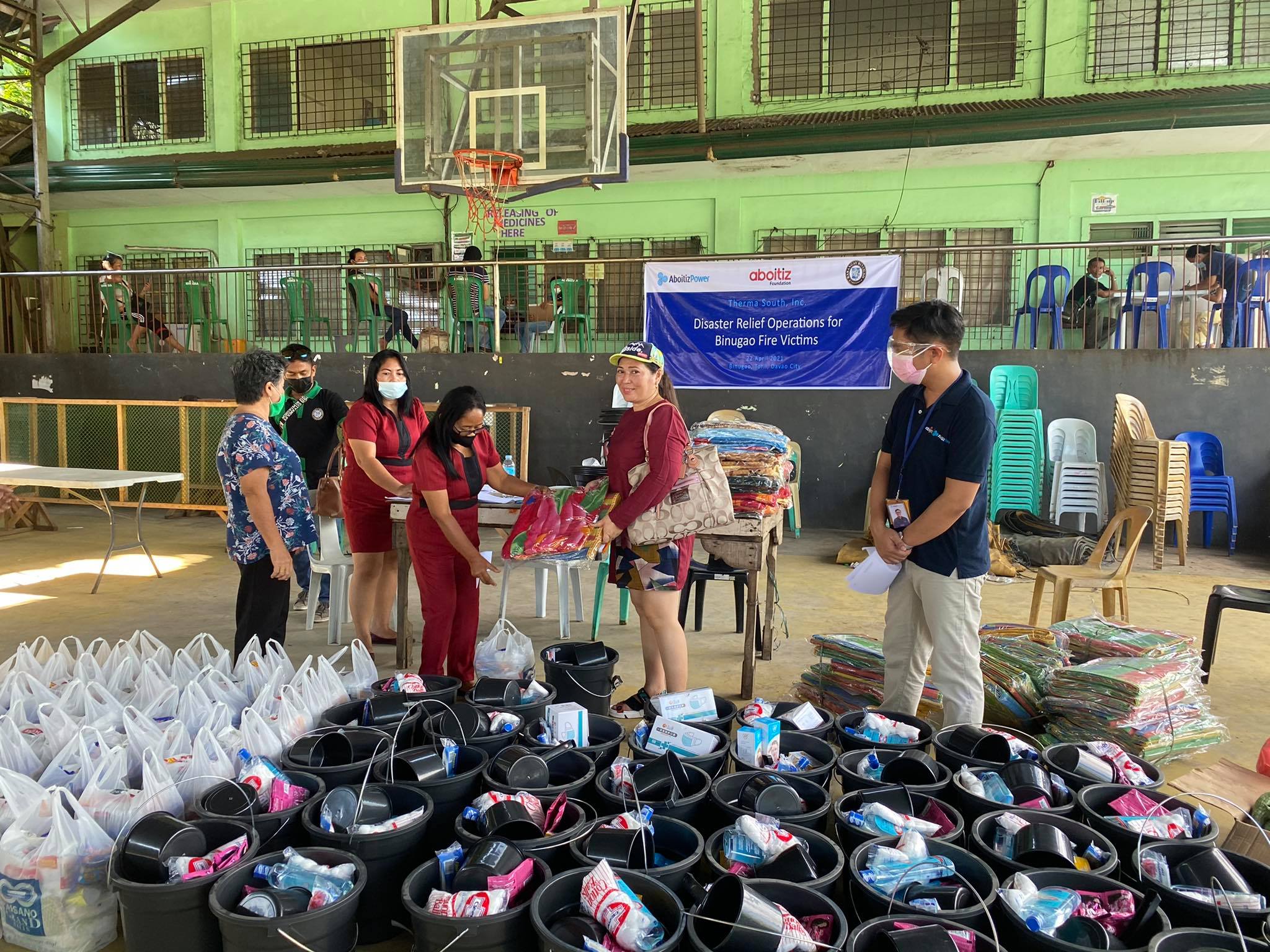 AboitizPower’s TSI dispatches aid to community affected by Binugao fire