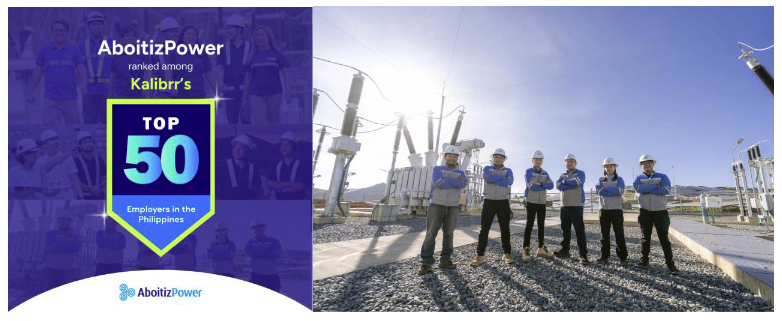 AboitizPower recognized by job search platform in 2025 PH top employers list