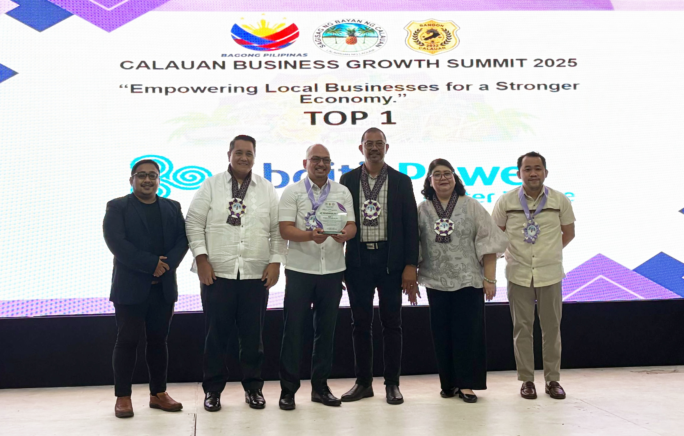 AP Renewables cited as top taxpayer in Calauan, Laguna