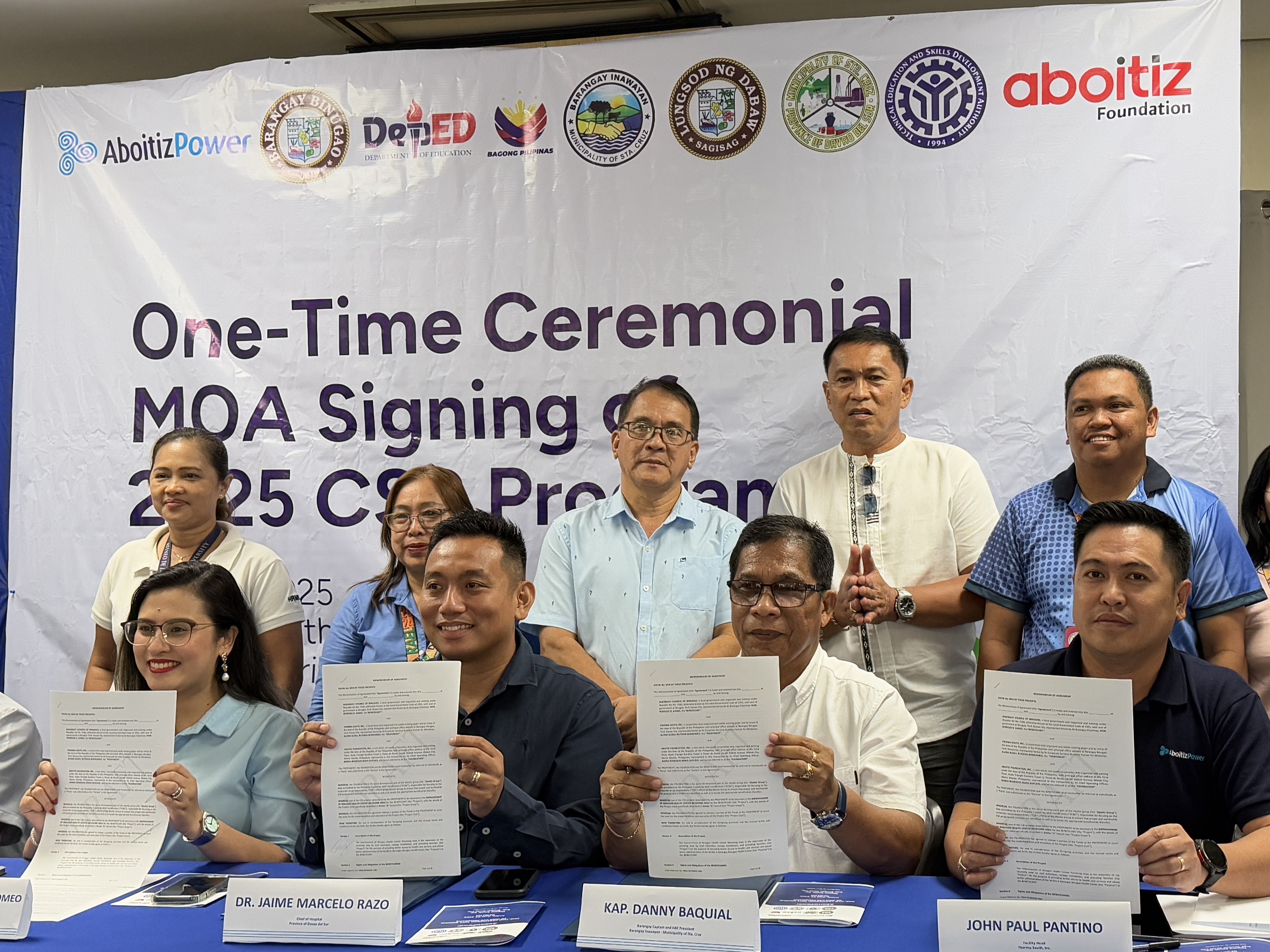 Therma South ink P8-M worth of community projects