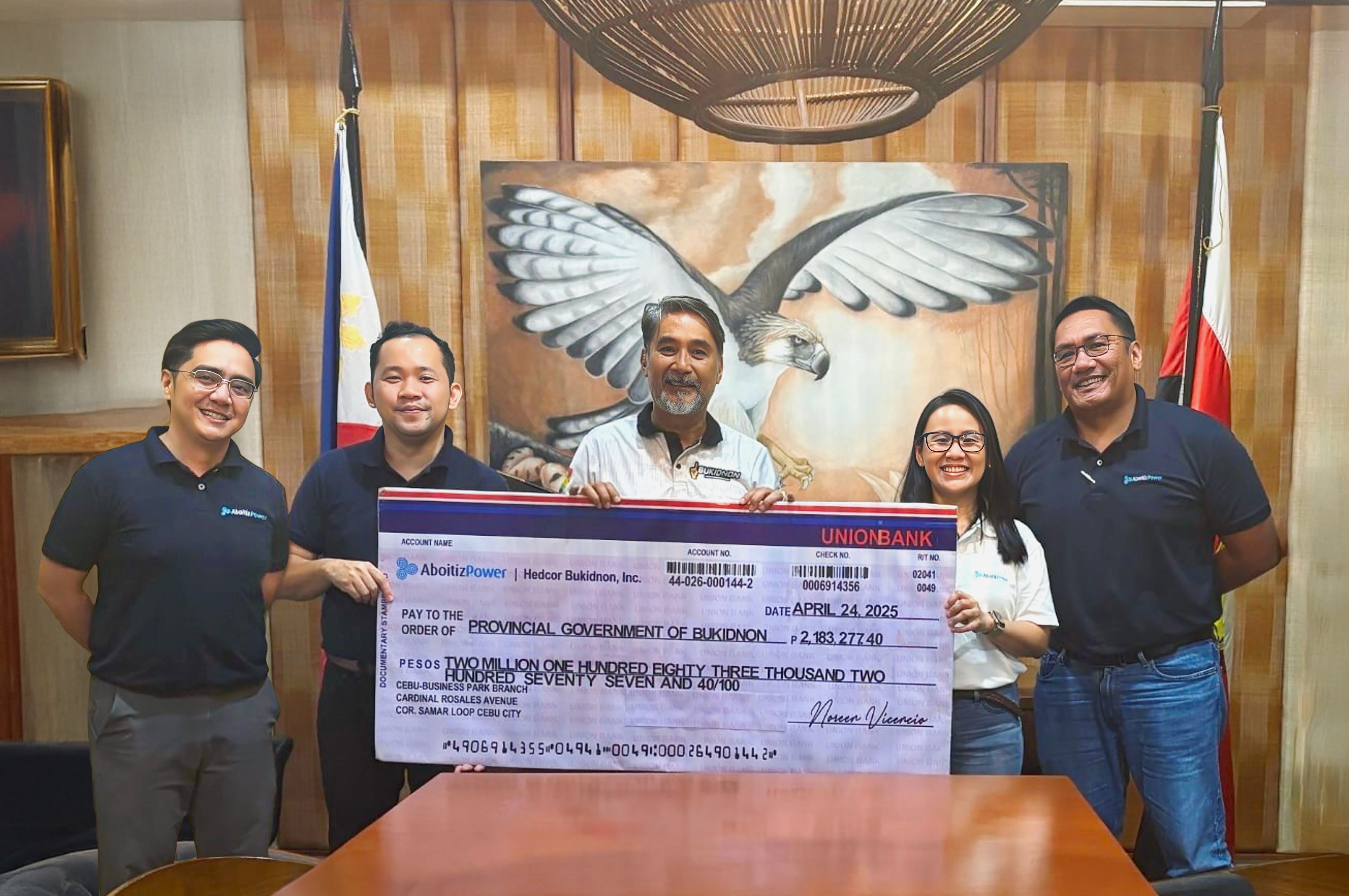 AboitizPower run-of-river hydros generate ₱5.7M in Bukidnon community shares