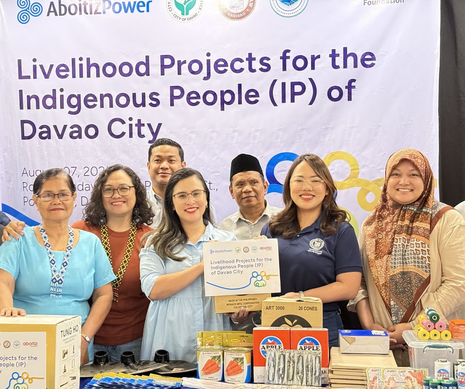 Therma South turn over P1-M worth of livelihood kits for IP communities, farmers