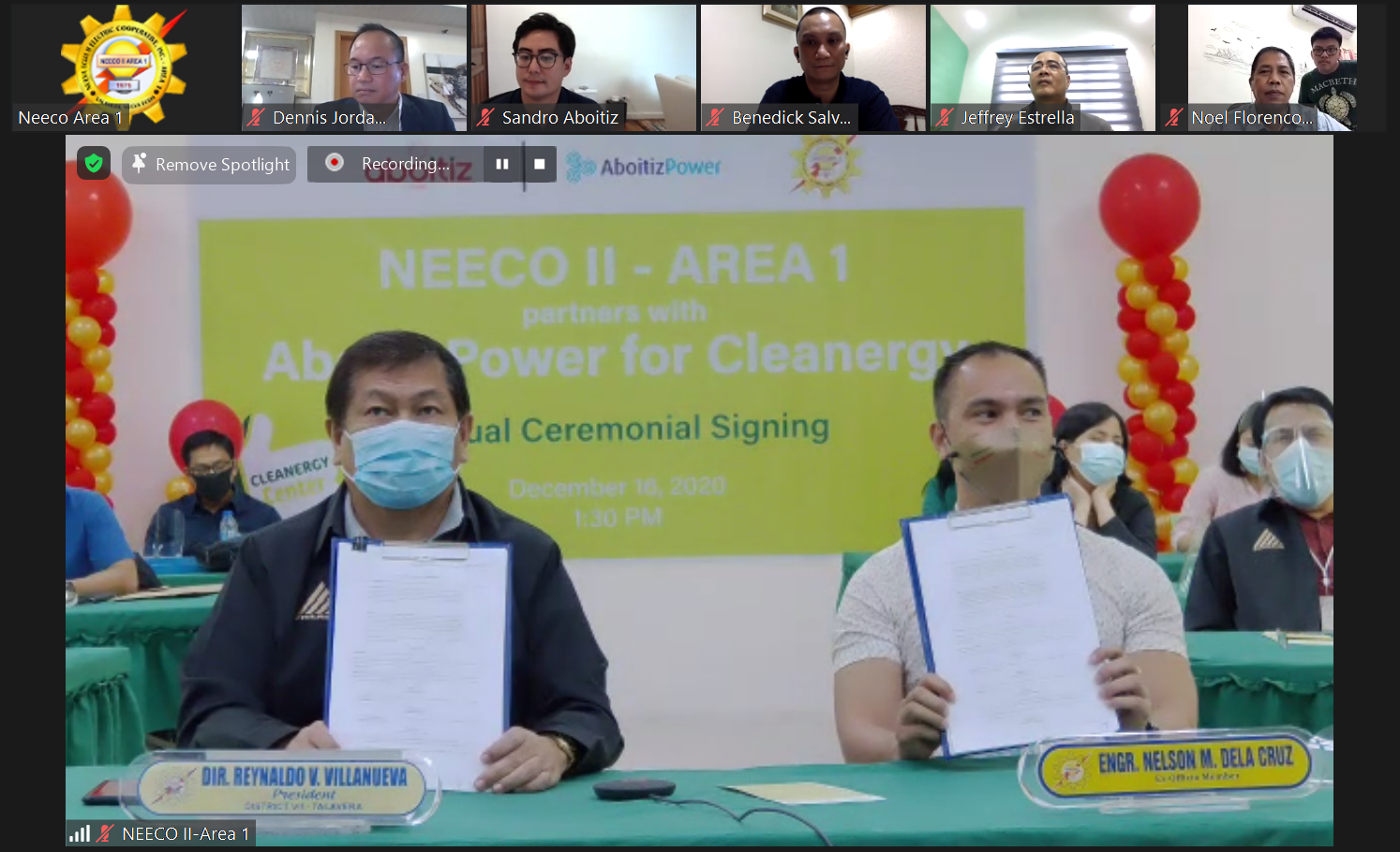 AboitizPower, NEECO II Area 1 celebrate renewed Cleanergy pact