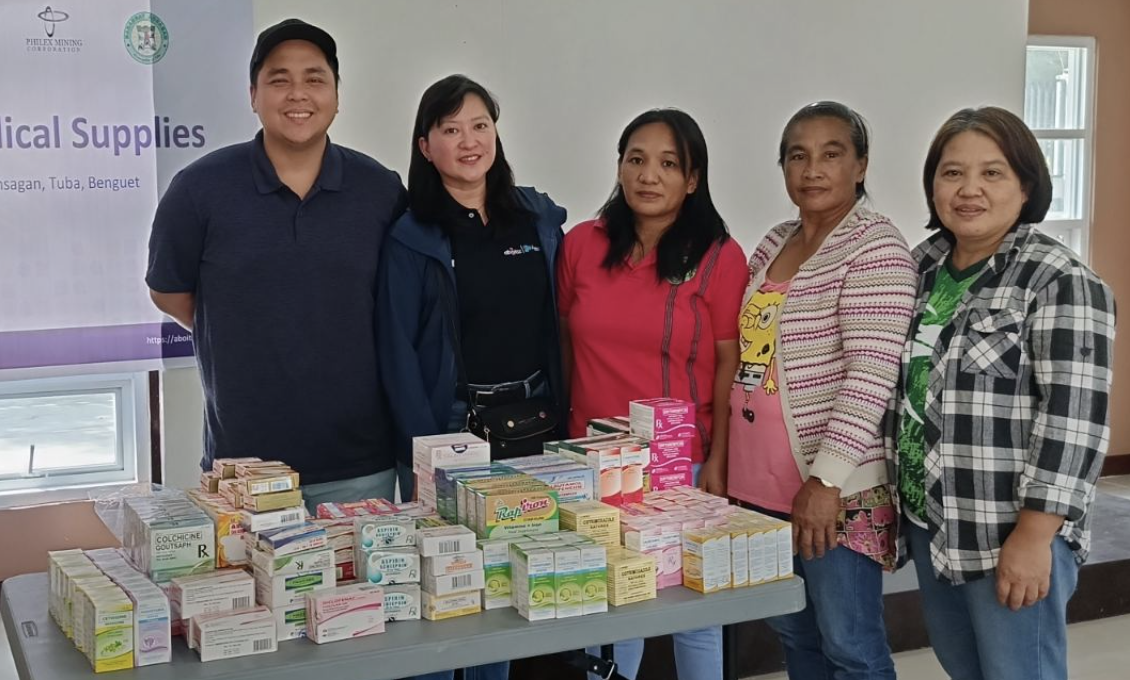 AboitizPower and Philex Mining Corporation donate medicine to Barangay Ansagan