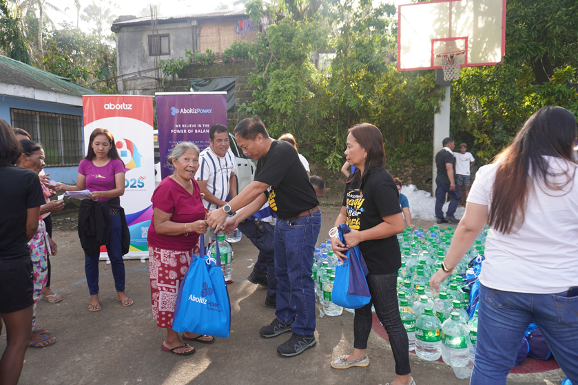 Typhoon-affected residents in southern Luzon receive aid from AboitizPower