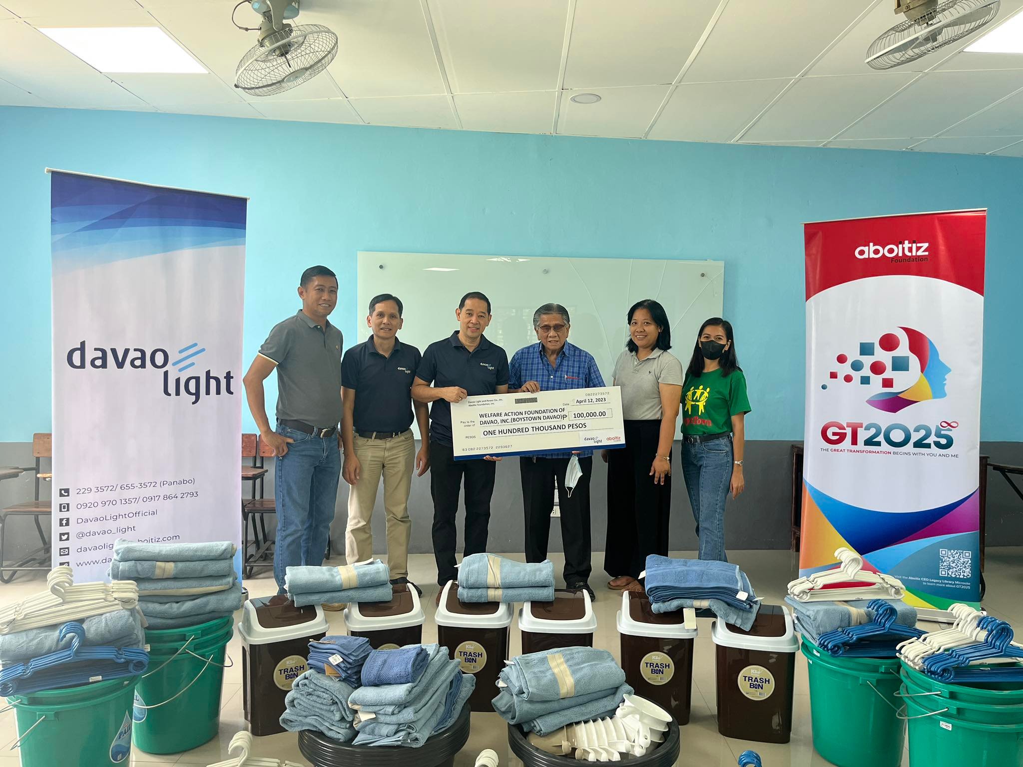Boystown Davao receives annual support from Davao Light