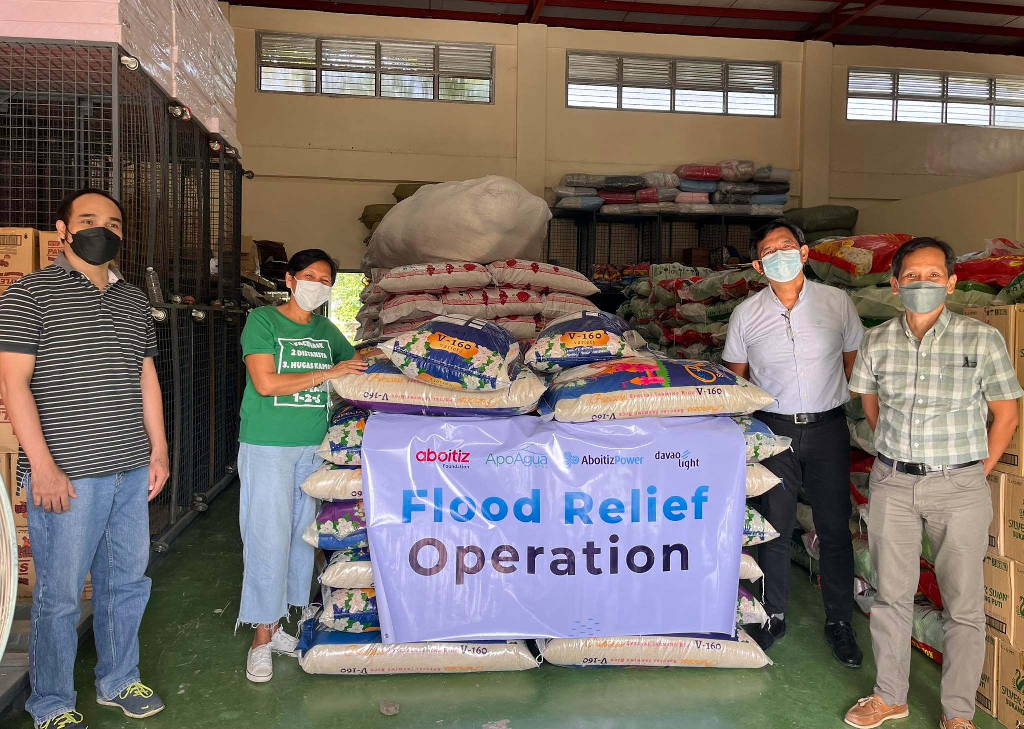 Davao City and Sto. Tomas affected by flooding received support
