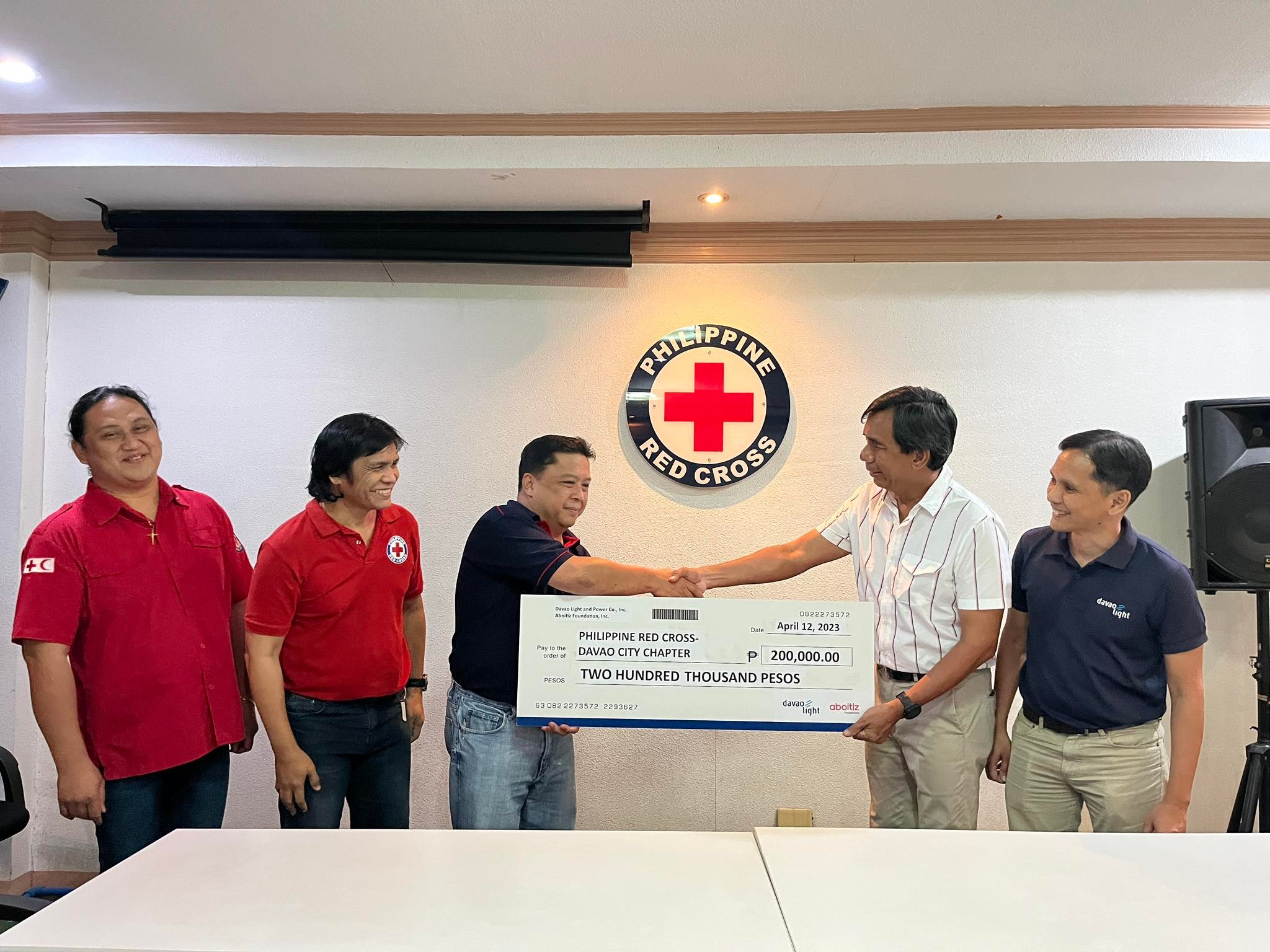 Red Cross Davao receives financial assistance for its humanitarian programs