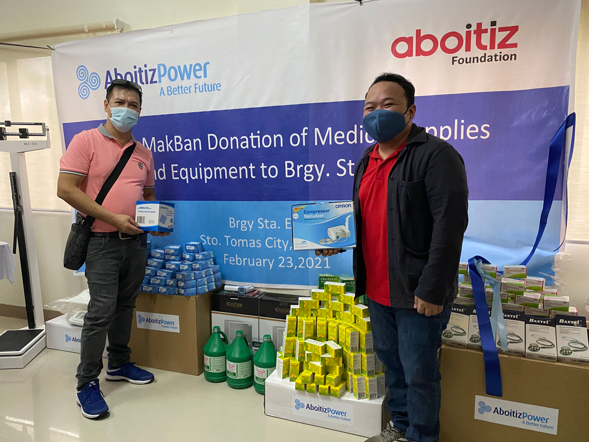 APRI-MakBan host community receives medical supplies and equipment