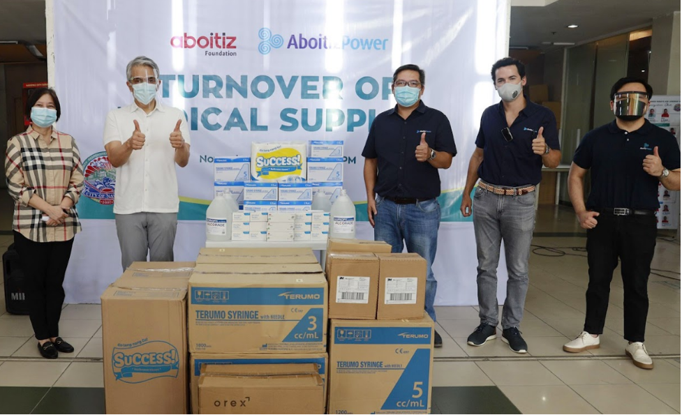 AboitizPower Oil Business Units donate Vaccination-related Supplies