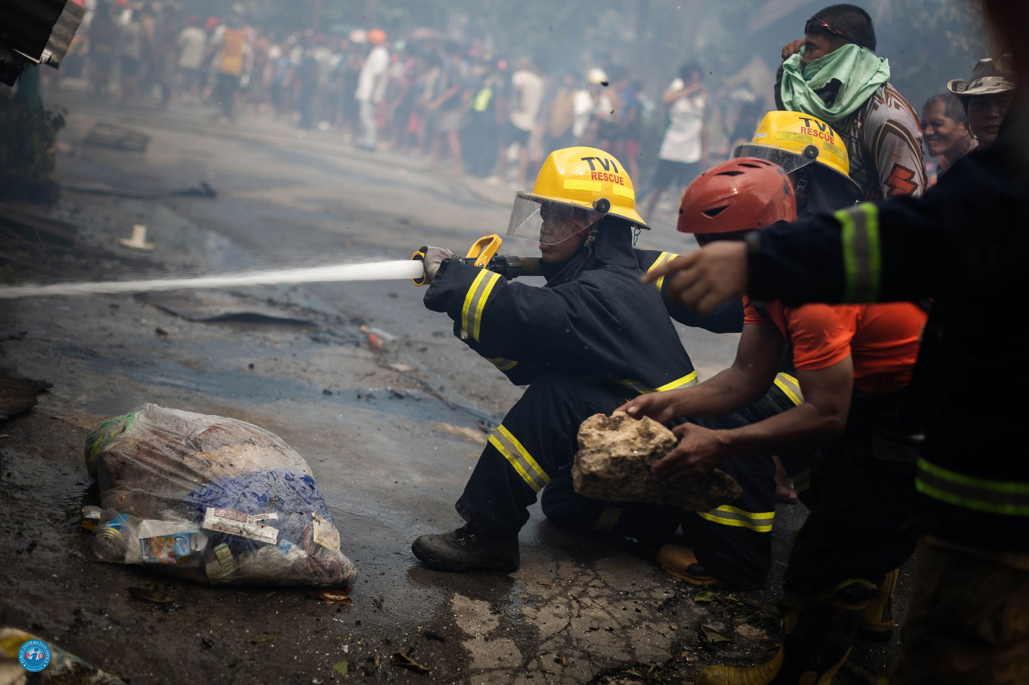 Therma Visayas shoulder to shoulder with LGU to fight Toledo fire