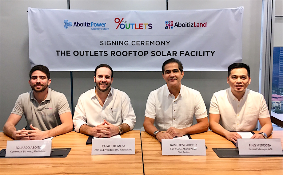 AboitizPower provides rooftop solar panels for The Outlets at Lipa