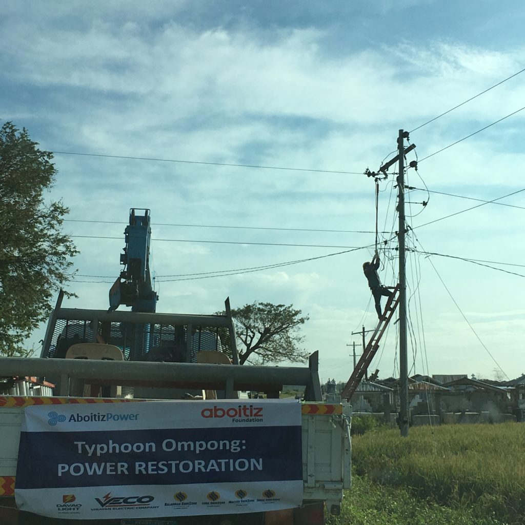 AboitizPower linemen help restore electricity in Cagayan